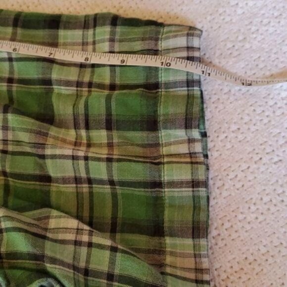 The North Face Green Plaid Casual Button Down Short Sleeve Sz XL Shirt - Picture 10 of 12
